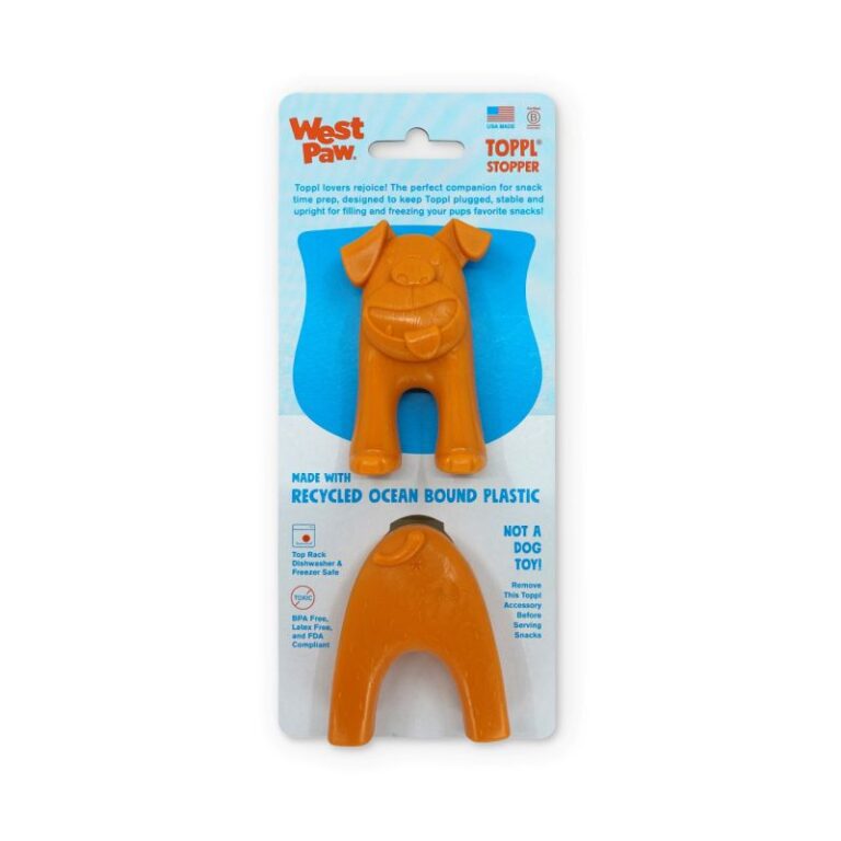 Tangerine (orange) toppl stopper in packaging