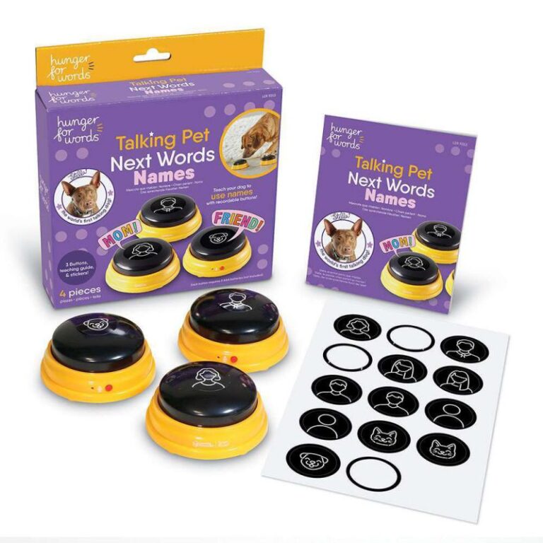 Hunger For Words Talking Pet Button Next Words: Recordable Names