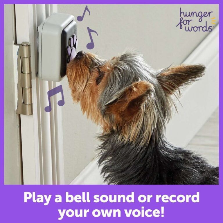 Hunger For Words Talking Pet Button Doorbell
