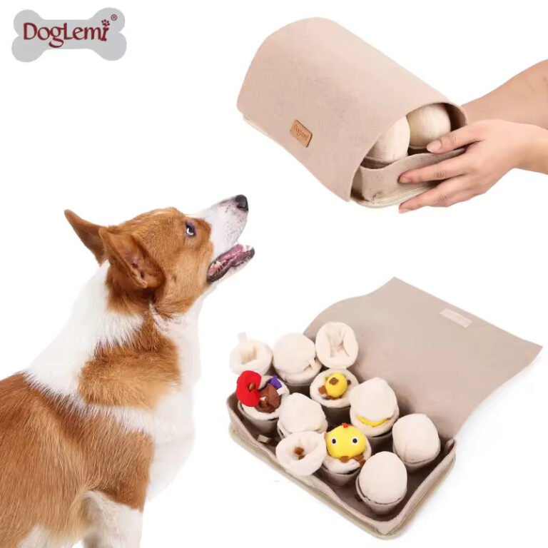 Eggs IQ Snuffle Soft Puzzle Dog Toy